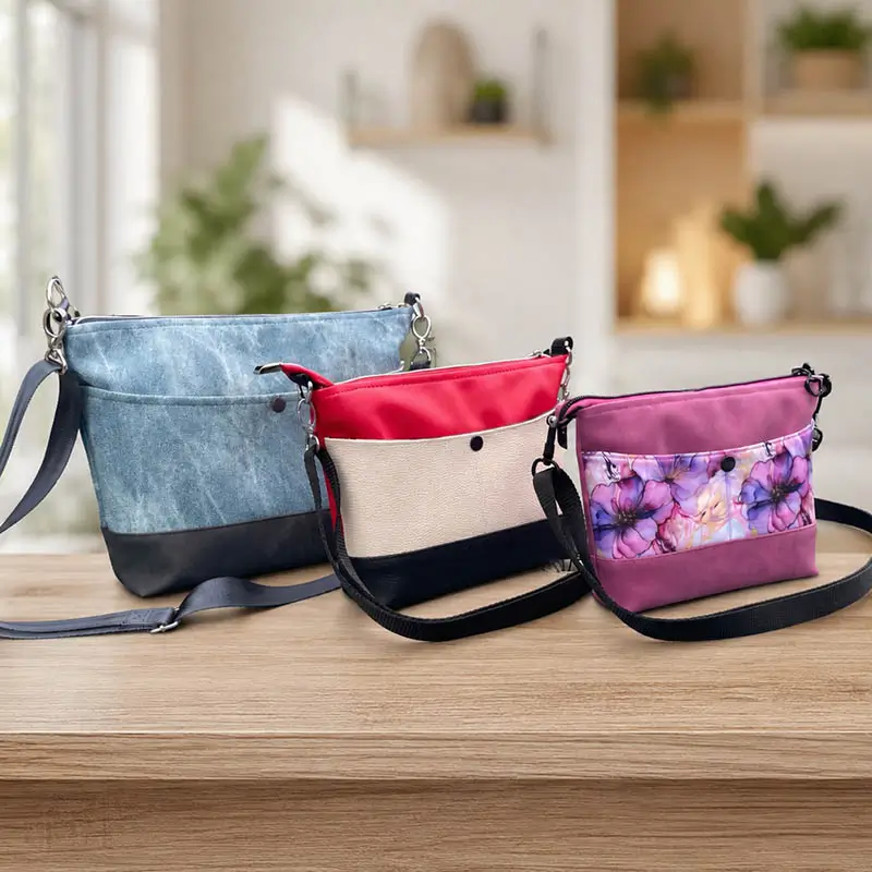 All Three Vale Crossbody Bags inside
